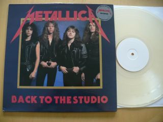 Metallica - Back To The Studio Ltd Ed 150 Clear Color Vinyl Demos 1983 - 84 Metal