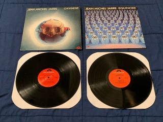 Jean Michel Jarre Oxygene 1976 & Equinoxe 1978 Vinyl Lps Ambient Synth Pop