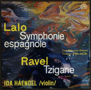 Ida Haendel Violin Lalo Symphonie Espagnole Ravel Tzigane Supraphon Mono 10615
