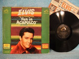 Elvis Presley,  Fun In Acapulco,  Rca Victor Lpm 2756,  1963,  Soundtrack,  Rock