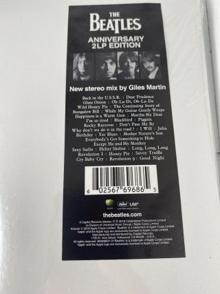 Beatles - White Album Lp Vinyl Double Lp Gatefold Album Remaster Anniversary