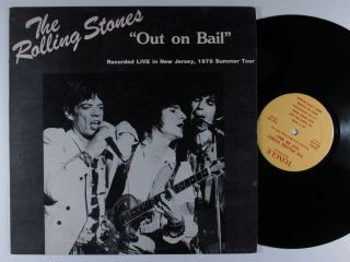 Rolling Stones Out On Bail Tongue Lp Vg,