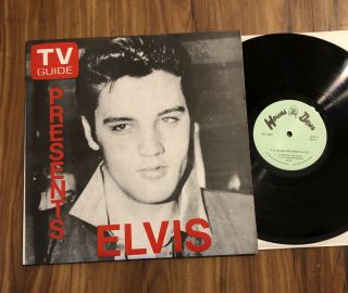 Elvis Presley T.  V.  Guide Presents Elvis Lp Hound Dawg Hd - 1000 Mono Ex