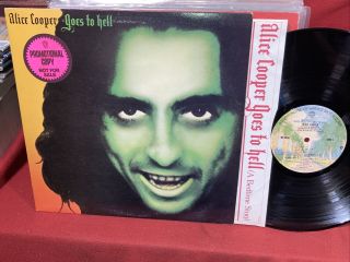 Nm,  Alice Cooper “goes To Hell“ 1976 Warner Bros Bs 2896 Lp Promo Cover