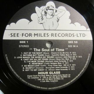 HOUR GLASS - THE SOUL OF TIME - FEATURING DUANE AND GREGG ALLMAN - NEAR 3