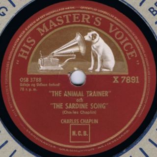 78 rpm CHARLES CHAPLIN singing Limelight Danish 1952 Scandinavia only 10 