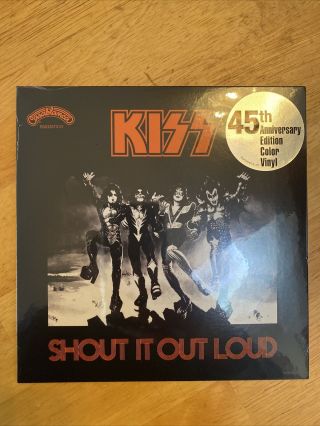 Kiss Shout It Out Loud 45th Anniversary Edition Color Vinyl 7 Inch