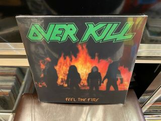 Overkill Feel The Fire Lp 1st Album Green Colored Vinyl 2021 Reissue Thrash