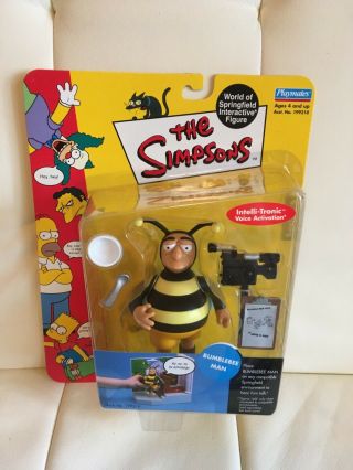 2001 The Simpsons,  Bumblebee Man World Of Springfield Interactive Figure,  Nib