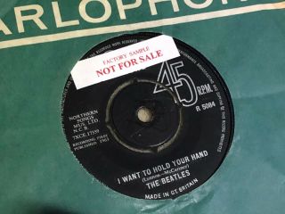 The Beatles I Want To Hold Your Hand Promo Uk Parlophone Factory Sample 45