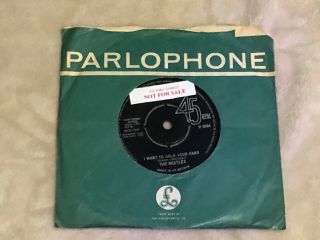 THE BEATLES I WANT TO HOLD YOUR HAND PROMO UK Parlophone Factory Sample 45 2