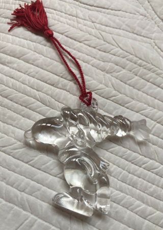 Snoopy Peanuts Charlie Brown Marquis Waterford Crystal Christmas Ornament 2000