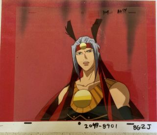 Nazca Animation Cel With Matching Pencil Drawing (douga).  Warrior 1