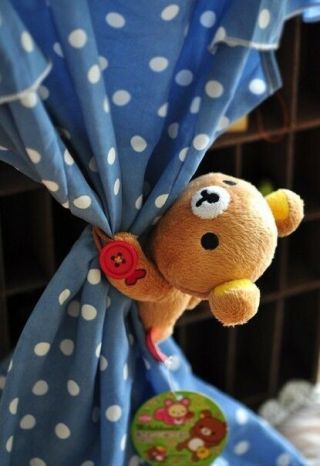 Rilakkuma San - X Cute Bear Plush Curtain Buckle Decorative Cute Gift Freeshipping