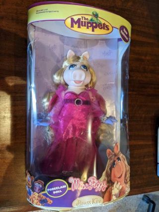 The Muppets Miss Piggy Porcelain Doll Brass Key