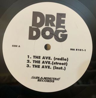 Dre Dog The Ave/ Mutha 12” In A Minute Gangsta Rap Hip Hop
