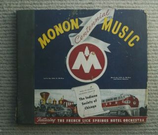 Monon Music French Lick Springs Hotel Orchestra Lp Set Records (indiana)