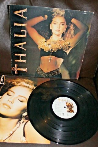 Thalia Debut Album W/ Poster Ex/ex 1990 Mexico 12 " Lp Latin Pop