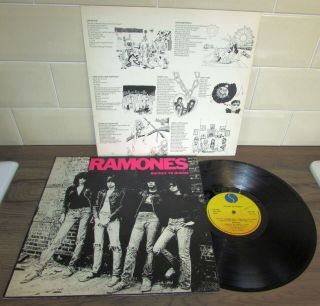The Ramones 1977 Uk Sire Lp Rocket To Russia