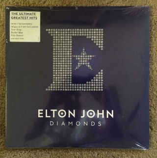 Elton John Diamonds Vinyl 2 Record Album Set Rocket Man Candle In Wind Jets