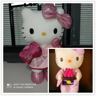 Sanrio Hello Kitty Purple Kimono,  Cute Usj Plush Doll Pendant