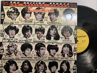 The Rolling Stones - Some Girls Lp 1978 Rolling Stones Records ‎coc 39108 Ex/ex