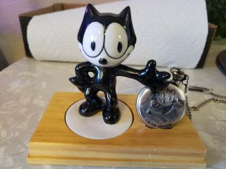 Felix The Cat Pocket Watch By Fossil Limited Edition In The Box With Figure