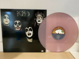 Kiss - Self Titled Debut Album - Light Pink Colored Vinyl Lp Import Record