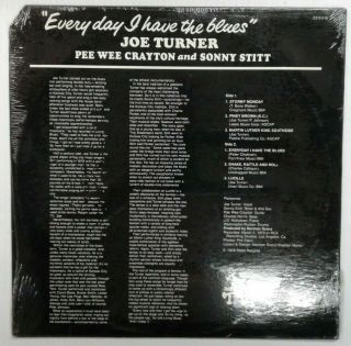 Everyday I Have The Blues by Joe Turner,  Crayton & Stitt Vinyl LP Record 2