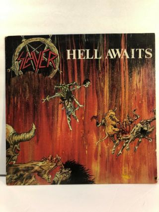 Slayer Hell Awaits 12 " Vinyl Lp 1985 Metal Blade Records
