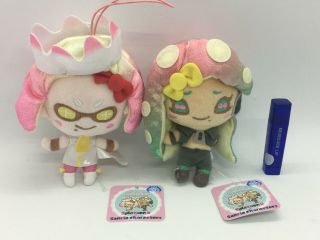 Splatoon 2 Sanrio Pearl And Marina (hime & Iida) Mini Mascot Plush Set Of 2 (m2)