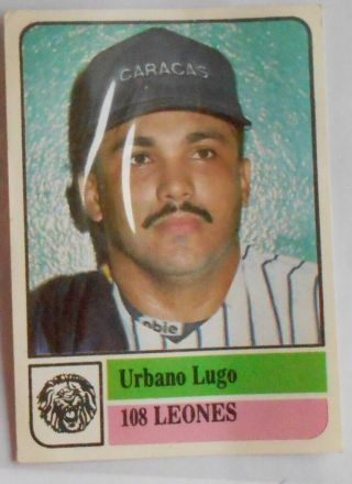 Us Card 108 Urbano Lugo Baseball Beisbol 1991 - 92 League Venezuela