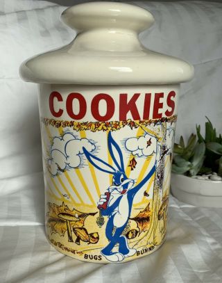 Vintage Warner Brothers 1966 - 69 Bugs Bunny Cookie Jar By Nelson Mccoy Pottery Co