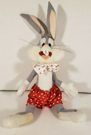 Looney Tunes Bugs Bunny Valentines Hearts Warner Bros Ace Plush Stuffed Animal