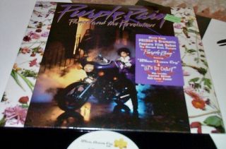 Prince Purple Rain Warner Bros Nmint Revolution In Shrink W Poster Hype Sticker