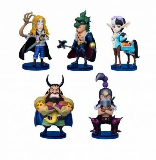 Pre - One Piece World Collectable Figure Beast Pirates 2 All 5 - Type Set 70mm