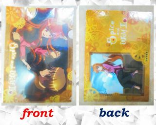 Spice And Wolf Ll Clear File Holder Japanese Anime Sexy Holo 1 Mp