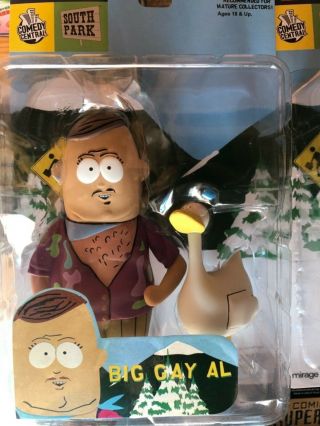South Park 2004 Mirage Series 4 Big Gay Al With Goose Action Figure Toy Doll Nip
