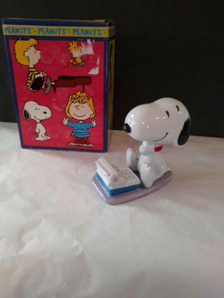Peanuts Snoopy Figure Flambro Imports Literary Ace 6575 Indonesia 1998 Nib