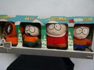 South Park 1998 7 Inch Plush Set Comedy Central Kenny Kyle Stan Cartman