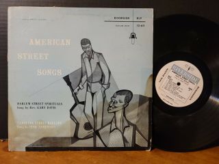 Reverend Gary Davis Pink Anderson - American Street Songs Riverside Vinyl Blues