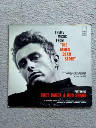 1957 World Pacific Mono P - 2005 Chet Baker,  Bud Shank " The James Dean Story " Lp