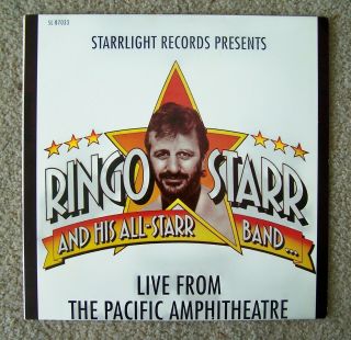 Rare " Ringo Starr Live From Pacific Amphitheatre " And His All - Starr Band - 1989