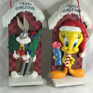 Looney Tunes Bugs Bunny Tweety Bird Ceramic Ornaments Christmas 5 Inch Gifts