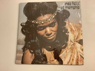 Inez Foxx " At Memphis " 1973 Soul Lp Volt Pressing In Shrink