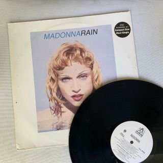 Madonna - Rain 12” Vinyl Maxi Single Promo 1993 Maverick Erotica Fever