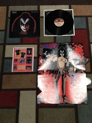 Kiss Gene Simmons Solo Lp Vinyl Record 1st U.  S Sterling Press 1978 Complete
