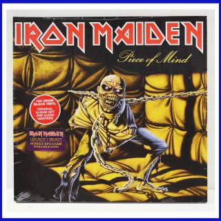 Iron Maiden ‎piece Of Mind Gatefold Cover Record Bmg ‎– Bmg14013v
