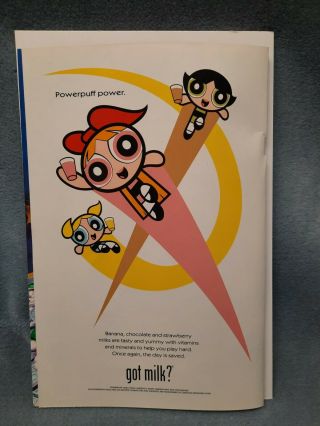 2001 Cartoon Network Powerpuff Girls X Got Milk? Print Ad