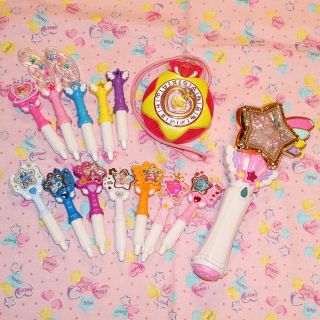 Star Twinkle Pretty Cure Dx Color Pendant With 12p Pen,  Twinkle Stick Wand Set